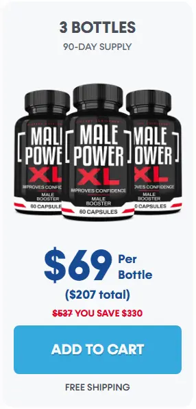 Male Power XL price 3 bottle